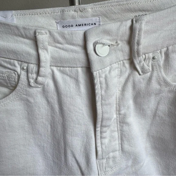 NWT Good American Good Waist Cropped Palazzo Jeans Sz 2/26 - Picture 8 of 12